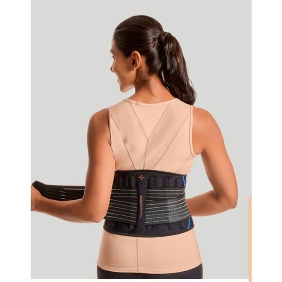 Tommie Copper Accessories - Tommie Copper Adjustable Compression Back Brace Color Black Size Small/Medium